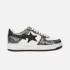 Bape STA Low Black Snake Skin