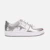 Bape STA Low Silver