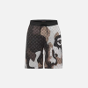 LV Monogram Jacquard Cotton Jersey Shorts Dark Grey
