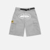 Corteiz Alcatraz Cargo Shorts Grey Colorway