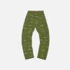Corteiz Alcatraz Pattern Denim Jeans Khaki