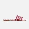 Dior Dway Slide cloth sandal Red