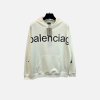 Hoodie Black Logo White Balenciaga