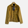 Prada Corduroy Shirt Jacket Yellow