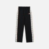 Casablanca Laurel Track Pant  Black With A Jacquard Graphic Pattern Trim