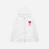Hoodie Red White AMI