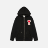 Hoodie Black Red Heart AMI