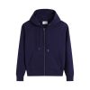 Ami Paris Ami De Coeur Zip-Up Hoodie Purple