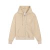 Ami Paris Zipper Hoodie Beige