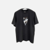 Fendi Logo Sequin Cotton T-shirt Black