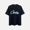 Corteiz Allstarz Euros Black Cotton T-shirt