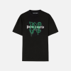 Palm Angels Milano Sprayed Monogram Logo T-shirt Black