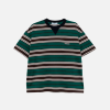 Prada Oversized Striped T-Shirt Green