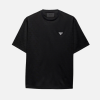 Prada Black Re-Nylon And Jersey T-shirt