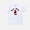 BAPE Color Camo College Tee White And Red