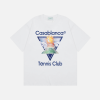 Casablanca Tennis Club Icon Organic Cotton T-shirt White