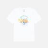 Casablanca Oasis Printed T-Shirt White Organic Cotton