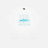 Corteiz 4Starz Alcatraz T-Shirt White With A Blue Logo Print
