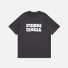 Fendi Roma Embroidered Cotton Short Sleeve T-Shirt Black