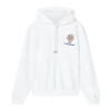 Casablanca Diamond Column Hooded Sweatshirt White