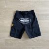 Corteiz Alcatraz Cargo Shorts Black M3