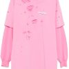 Balenciaga Destroyed Layered T-shirt Blush Pink