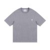 AMI Paris Cropped T-Shirt Gray