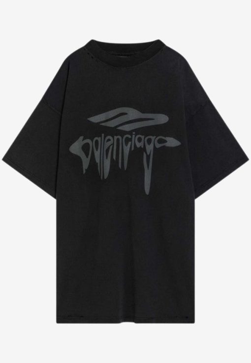 Balenciaga 3B Liquified Crewneck T-shirt - S