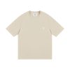 AMI Paris Cropped T-Shirt Cream White