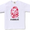 BAPE ABC Camo By Bathing Ape Tee White/Pink