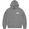 Corteiz Island Puff Print Zip Hoodie Gully Grey