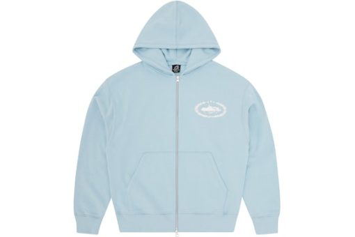 Corteiz Superior Royale Zip Hoodie Baby Blue - L