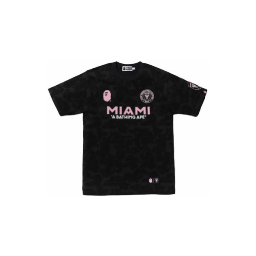 BAPE x Inter Miami CF Camo Black T-shirt