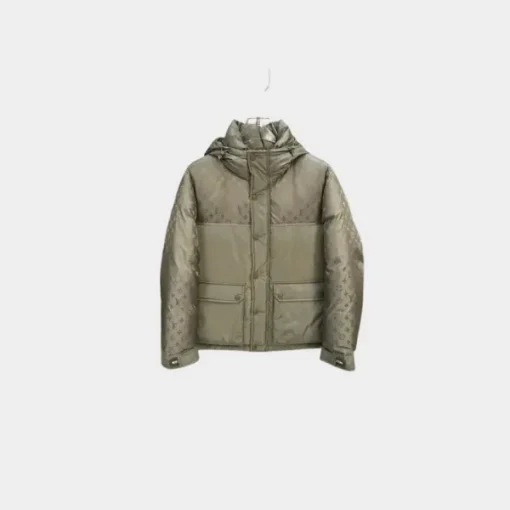 LV Down Puffer Zipped Jacket Moss Green - L