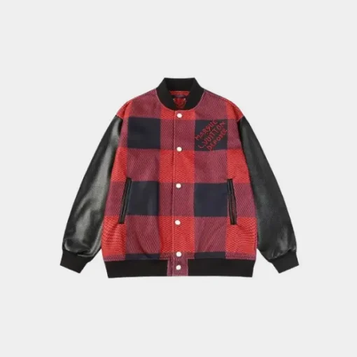 LV Damier Varsity Blouson Jacket Black & Red - XL