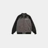 LV Leather And Nylon Blouson Jacket Black/Grey