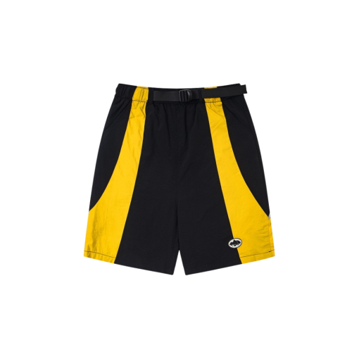 Corteiz Spring Windbreaker Short Black Yellow