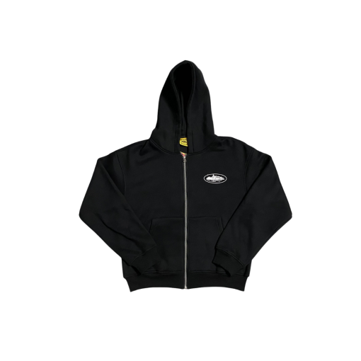 Corteiz Alcatraz Island Puff Print Jacket Black - XL