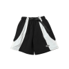 Corteiz Alcatraz Patchwork Windbreaker Shorts Black White
