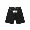Corteiz Alcatraz Denim Shorts Black