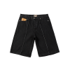 Corteiz Alcatraz C Black Denim Short Jeans