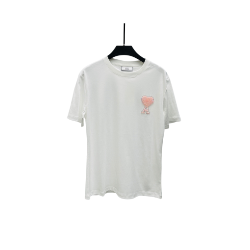Ami Paris Short Sleeve T Shirt White
