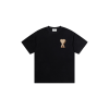 Ami Paris Classic Gold ADC Towel Embroidered Heart Short Sleeve T Shirt Black