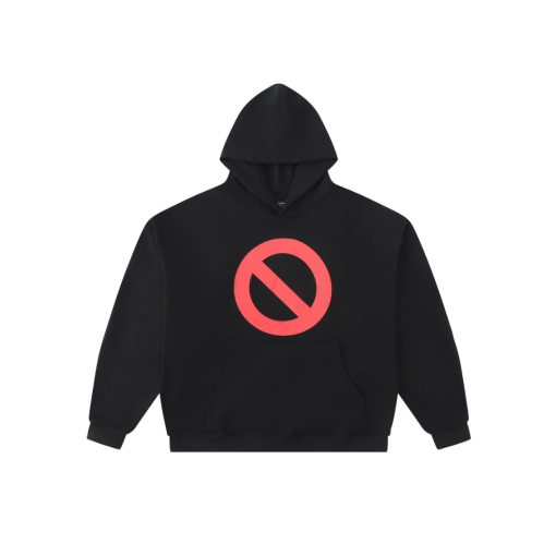 Balenciaga Music BFRND Large Fit Fleece Hoodie Black