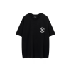 Balenciaga Oversized Black T Shirt With White Monogram