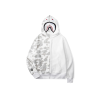 BAPE Shark Hooded Hoodie Duo Colour White And Gray Dot