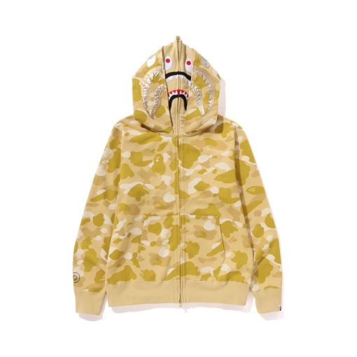 BAPE Shark Hooded Hoodie Yellow