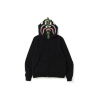 BAPE Shark Hooded Hoodie Black With Forest Green Design