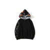 BAPE Shark Full Zip Double Hooded Hoodie Black