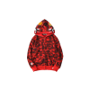 BAPE Shark Full Zip Double Hooded Hoodie Camouflage Red